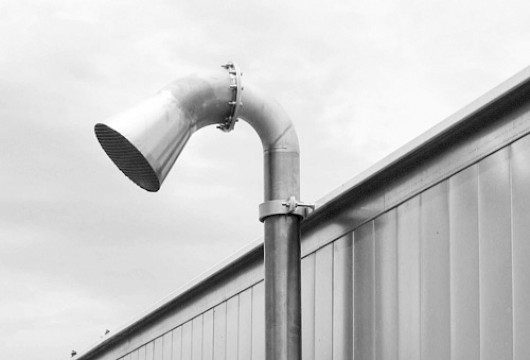 Quench pipe outlet funnel